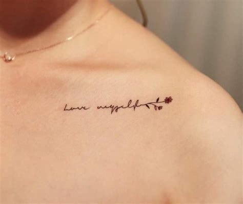 attractive female unique collar bone tattoos|43 Jaw